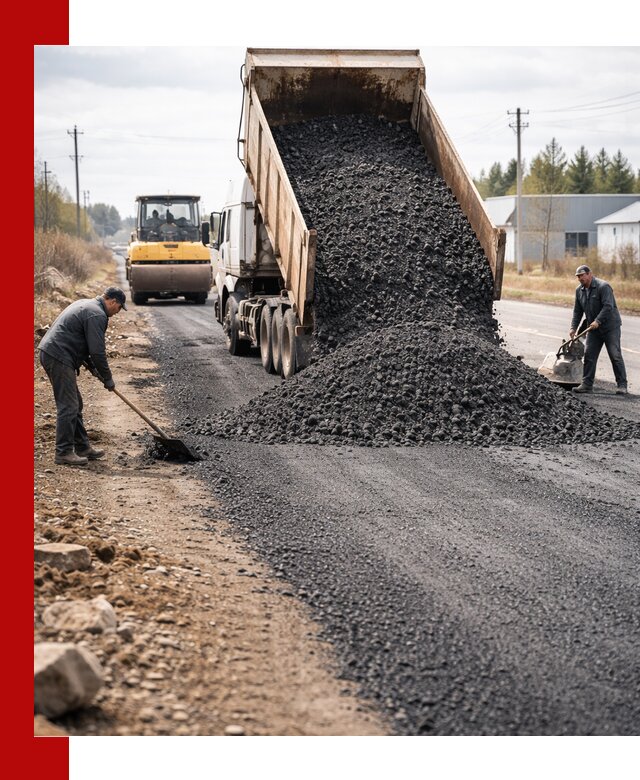 Асфальтовая крошка для дорог в Белогорске — поставка и доставка