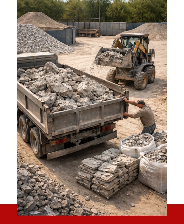 Купить бой бетона с доставкой в Белогорске от 4897 р. | ПРОНЕРУДБгк