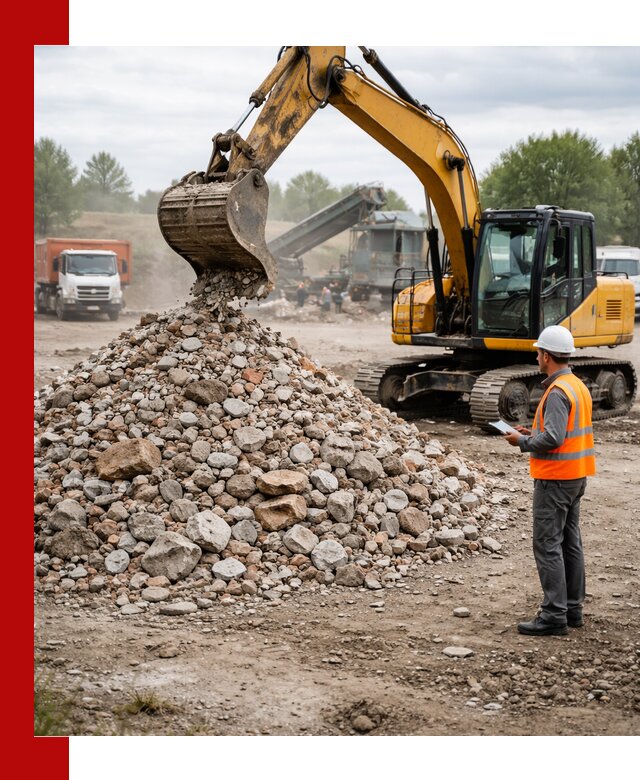 Доставка и вывоз строительного боя в Белогорске