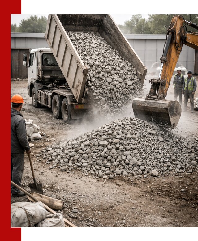 Доставка дробленого бетона в Белогорске оптом и в розницу
