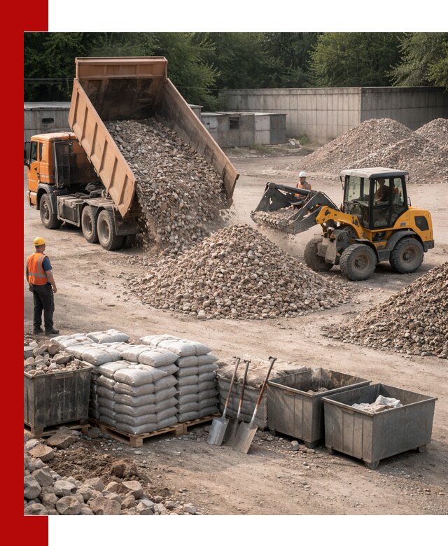 Вторичные материалы для отсыпки в Белогорске — поставка и доставка