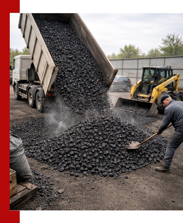 Доставка угля орех в Белогорске оптом и в розницу