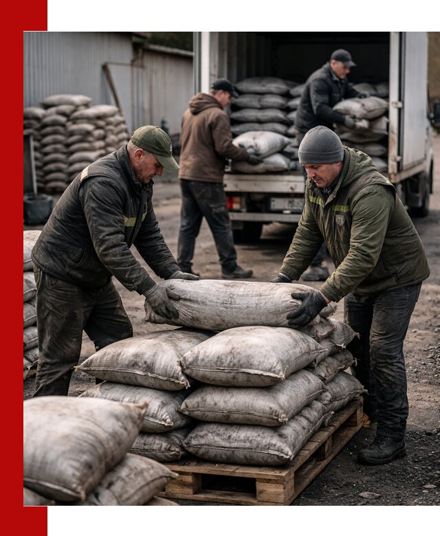 Доставка угля в мешках по выгодным ценам в Белогорске