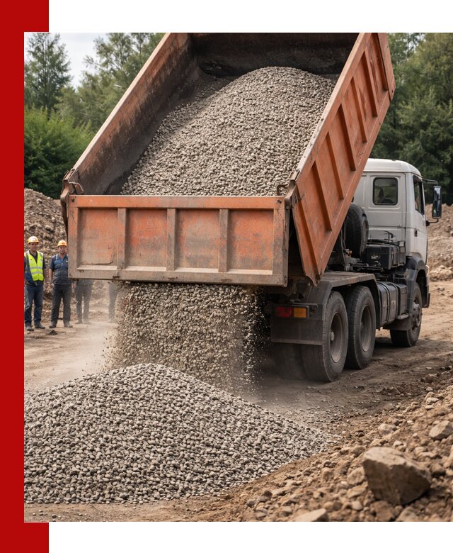 Доставка сыпучих материалов самосвалом в Белогорске быстро и надежно