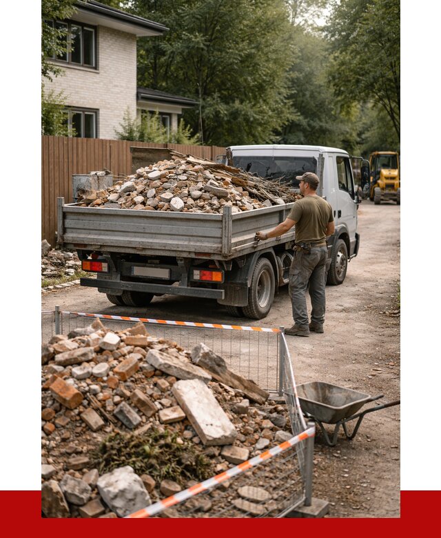 Вывоз строительного мусора с погрузкой в Белогорске от 7652 р | ПРОНЕРУДБгк