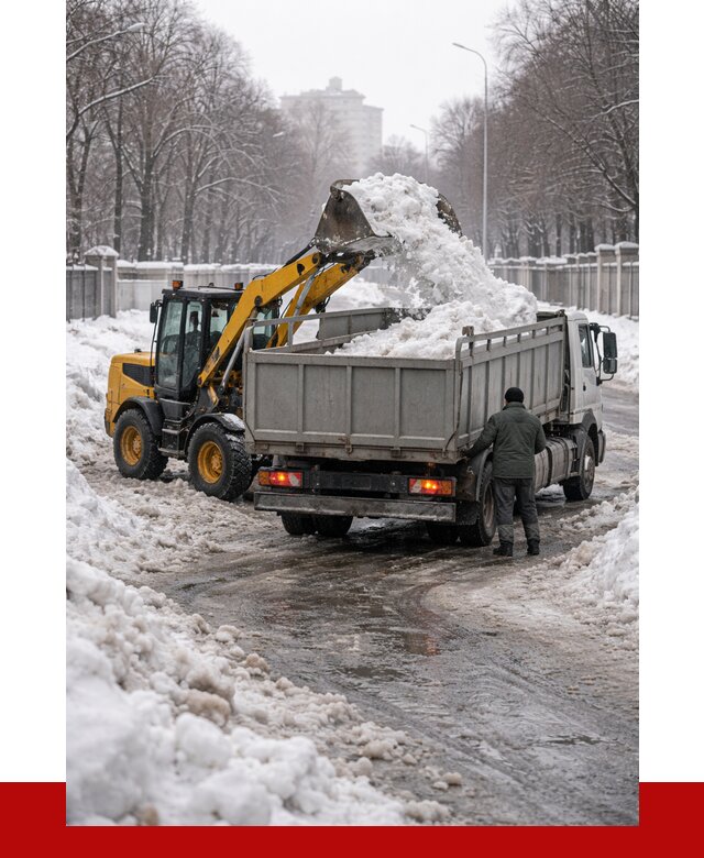 Вывоз снега с погрузкой в Белогорске от 3571 р. ПРОНЕРУДБгк