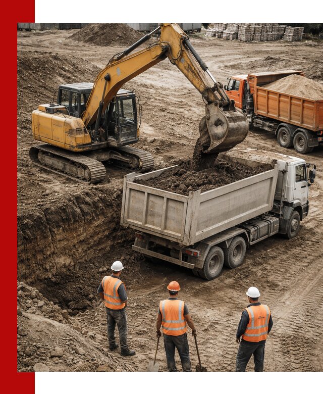 Разработка грунта для строительства и благоустройства в Белогорске