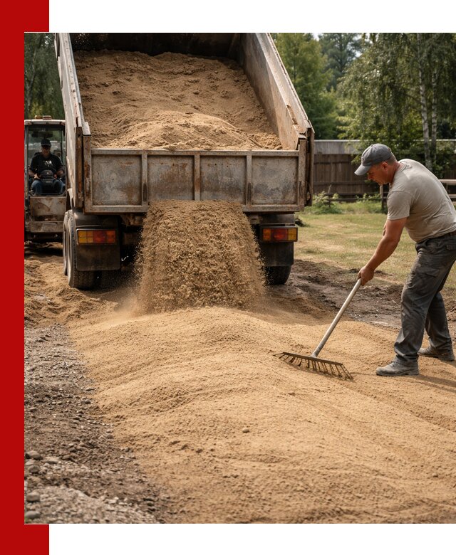 Отсыпка участка песком в Белогорске быстро и качественно