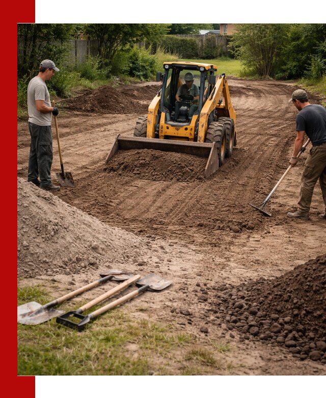 Планировка участка грунтом с вывозом и доставкой в Белогорске