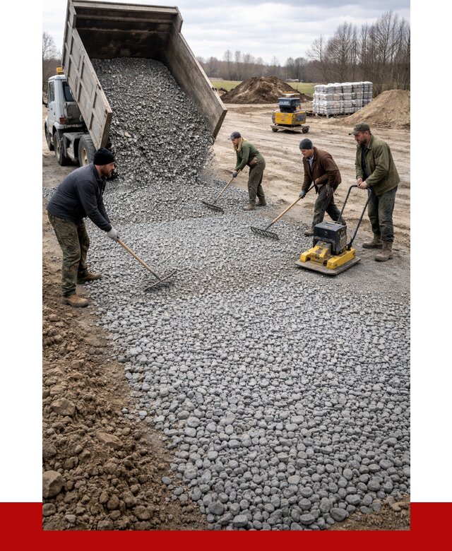 Устройство щебеночной подушки в Белогорске от 4591 р. ПРОНЕРУДБгк
